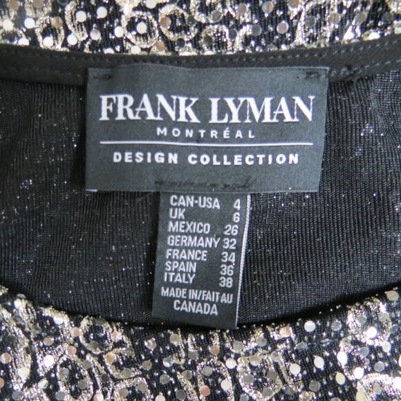 Frank Lyman Design High-Low 3/4 Sleeve Sparkling Top - Picture 11 of 11